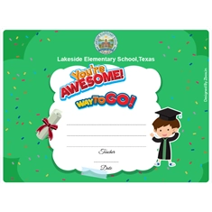 Youre Awesome Classroom Award Certificate